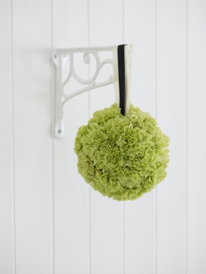 Carnation pomander Green carnation flower pomander