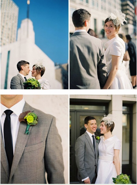 Photography by Jill Thomas green wedding bouquet