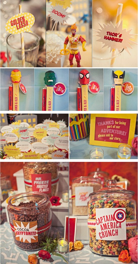 superhero wedding food superhero wedding food