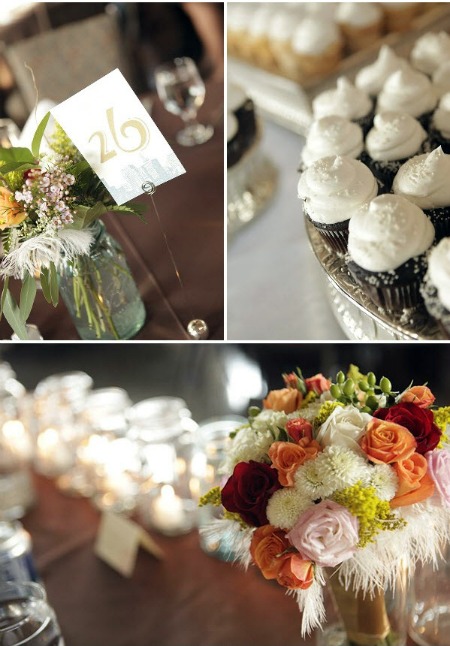wedding table centrepieces feather table centrepieces