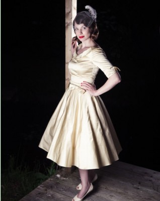 Fifties Wedding 1950s inspired short wedding dress
