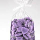 lilac heart shaped chocolates from Confetti lilac heart shaped chocolates