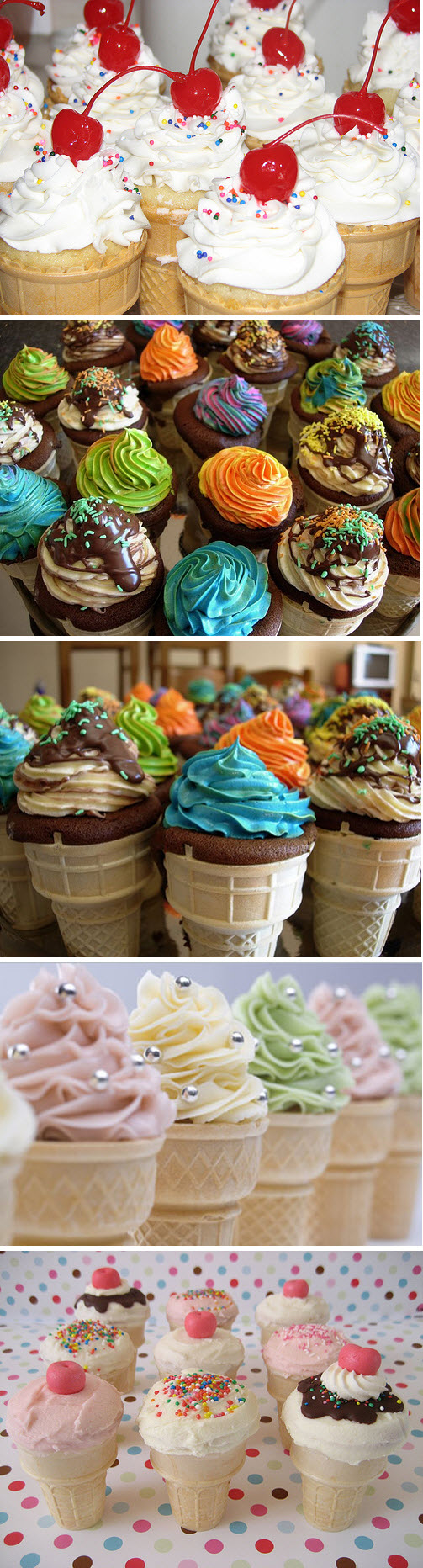 Cupcake Ice Cream Cones