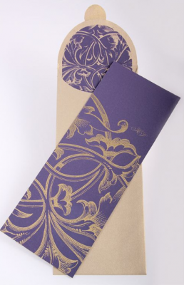 Wedding stationery by Ananya purple wedding stationery