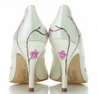 Harriet Wilde floral wedding shoes by Harriet Wilde