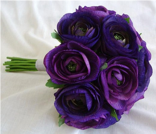 Bouquet via Project Wedding Purple bouquet