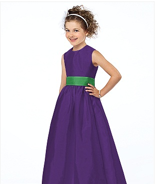 Flowergirl dress by Dessy Purple flowergirl dress by Dessy