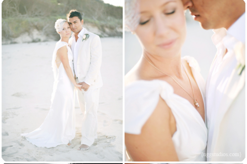 NGG Studios bride and groom on Hastings Point Beach