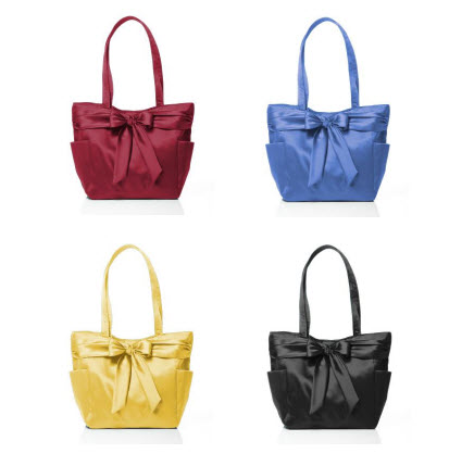 fashion tote bag in matte satin: colors