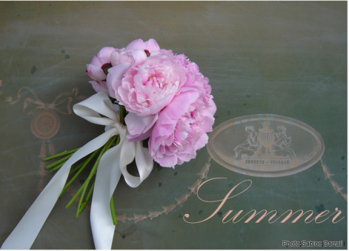 Image via G Lily Summer wedding peonies