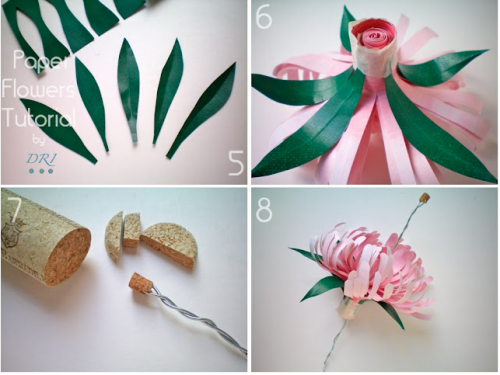making paper flowers making paper flowers