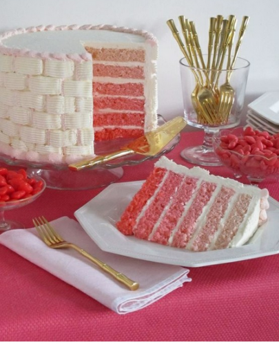 via Pinterest ombre wedding cake