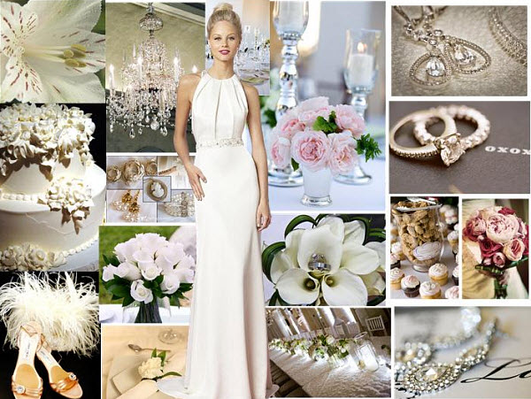 Wedding Inspiration: White Wedding Styleboard