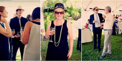 1920's inspired wedding wedding guests at 1920's inspired wedding