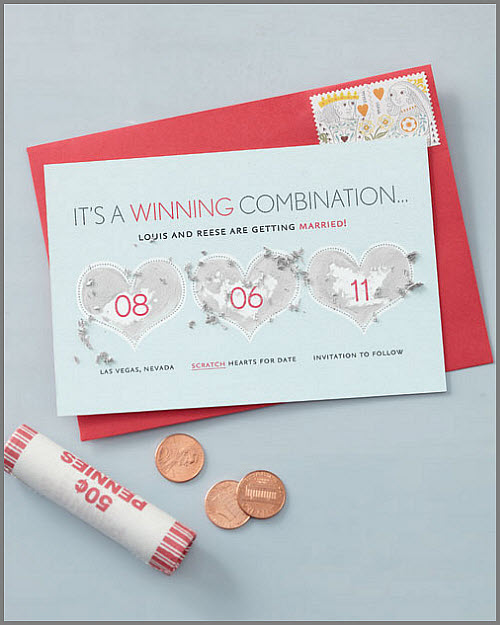 DIY Scratch-Off Save the Date