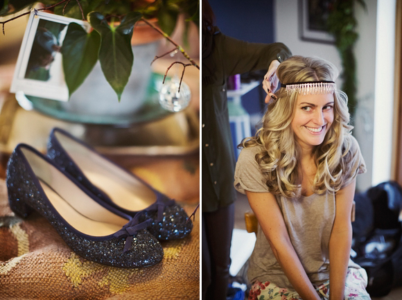 bride in bohemian style