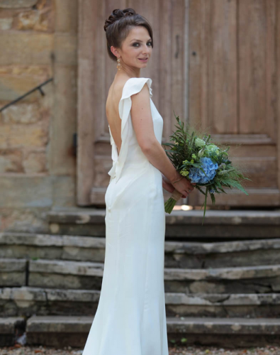 Blue wedding bouquet