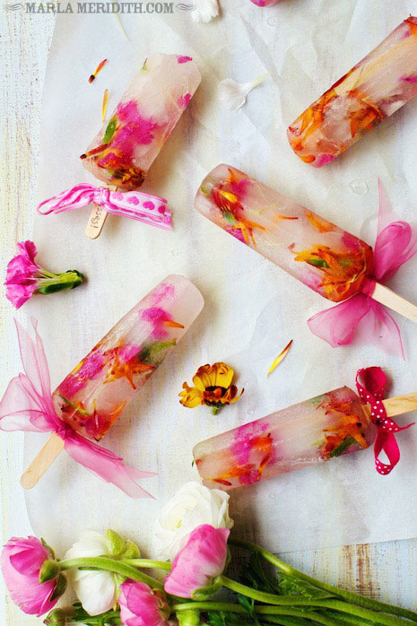 Foral Popsicles Wedding Dessert