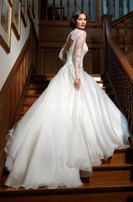 wedding dress with lace