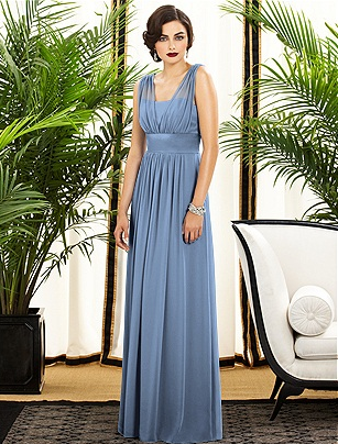 pale blue bridesmaid dress