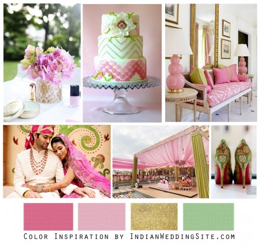 bright wedding colours moodboard