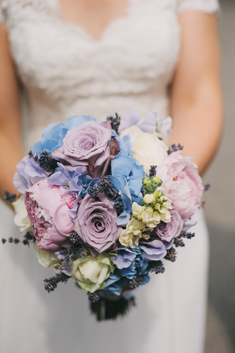 pastel shade vintage wedding bouquet