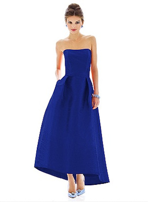 royal blue bridesmaid dress