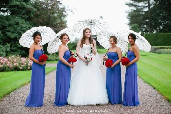 bridesmaids at real wedding