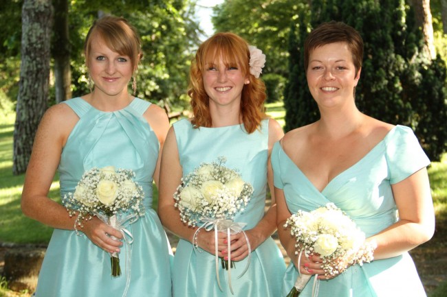 aquamarine bridesmaid dresses