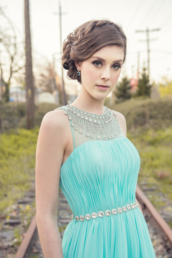 Tiffany blue wedding dress