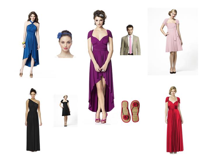 We Love the Colors of the Twist Wrap Bridesmaid Dress!