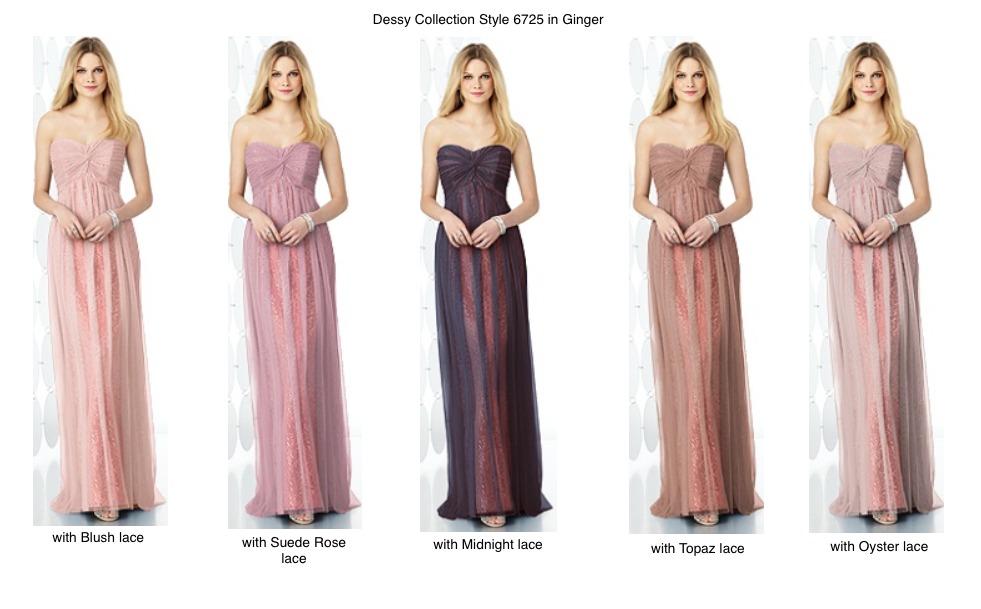 Ginger bridesmaid dress five ways