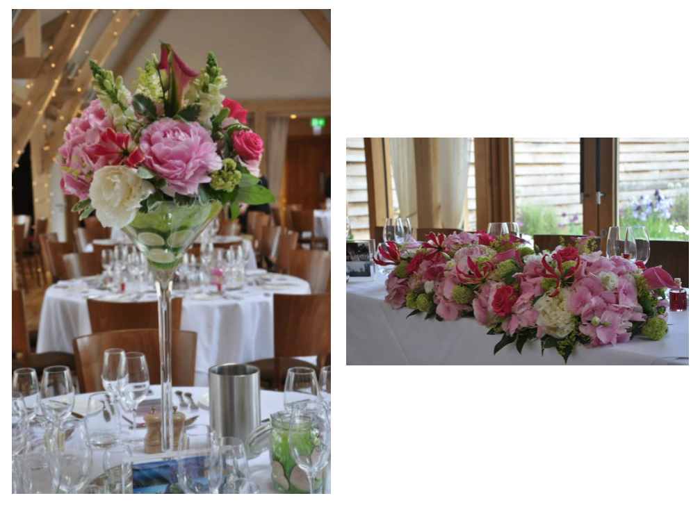 Tall wedding table decorations