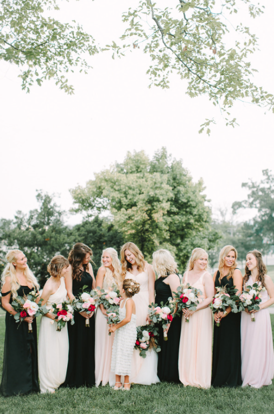 Black bridesmaid dresses