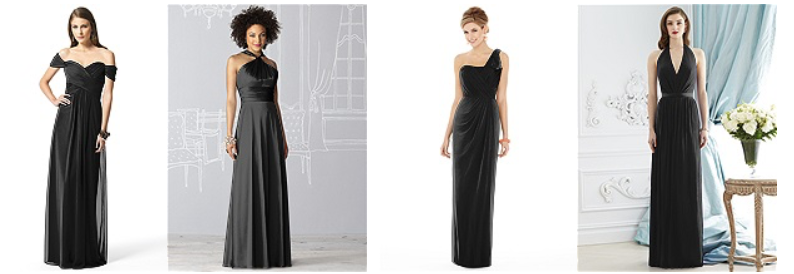 Black bridesmaid dresses