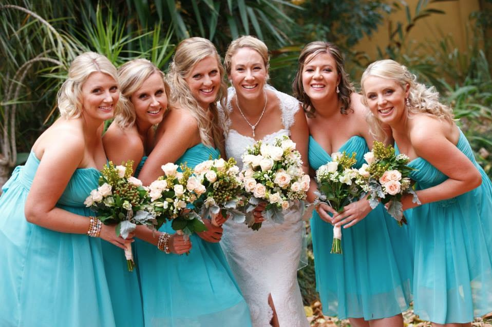turquoise bridesmaid dresses
