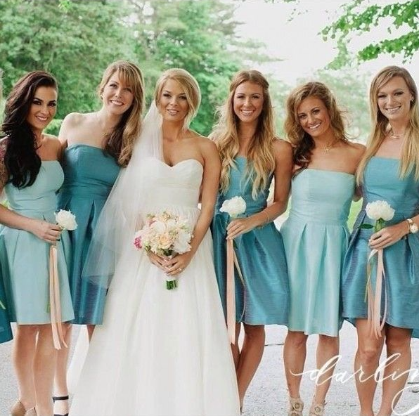 turquoise bridesmaid dresses