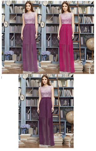Subtle two toned bridesmaid dresses