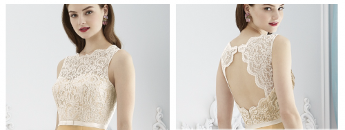 pastel coloured wedding dresses