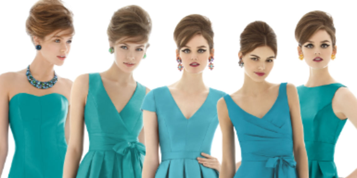 An Alfred Sung Turquoise Dream Wedding