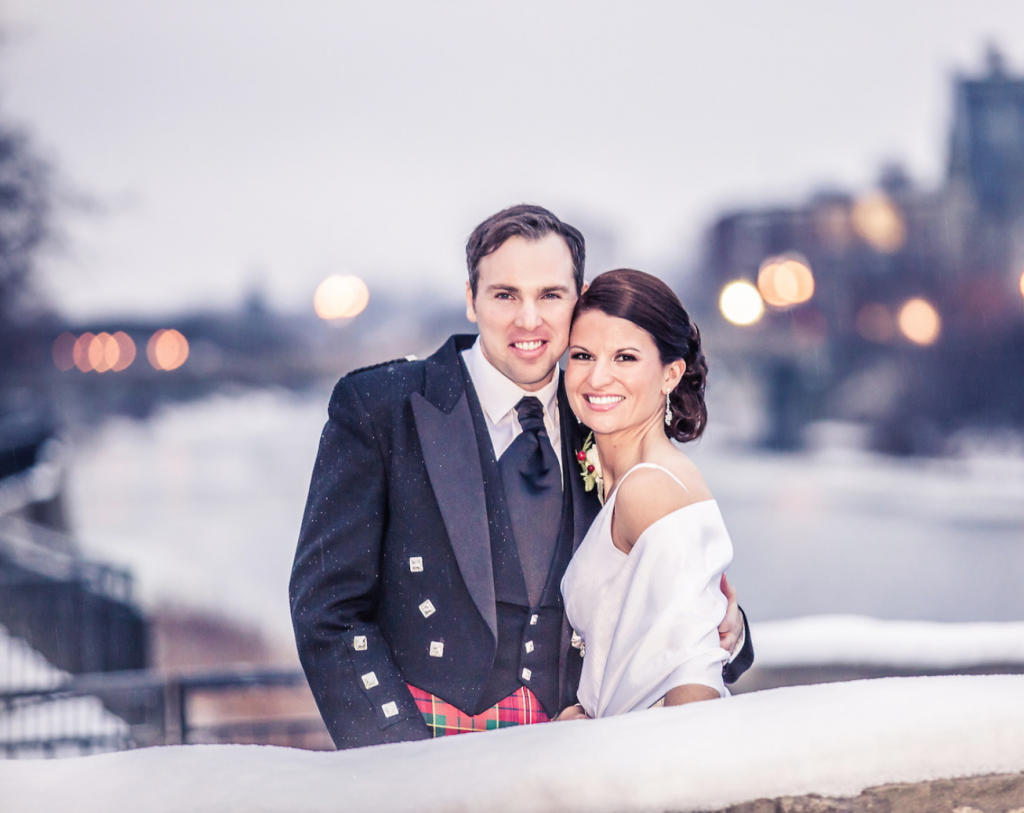 Winter wedding photographs