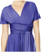 Convertible Wrap Dress with Sleeves