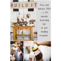 An easy, inexpensive and delicious DIY wedding idea - a DIY cupcake bar
