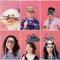 24 DIY Wedding Photo Booth Props with Free Download